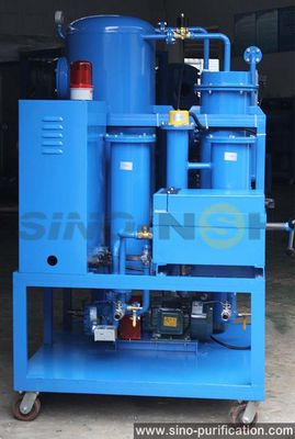 3000L/H Grey Carbon Steel Turbine Oil Purifier with 12 Months Warranty and Lubrication System