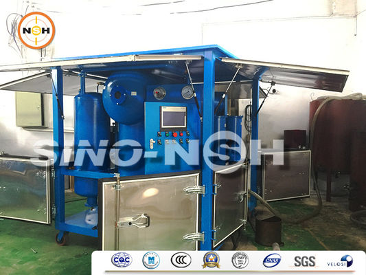 Transformer Oil Filtration Machine with 1800 ~18000 Liters/Hour Flow Rate, ≤1μm Filtration Precision, and ≤3 PPM Water Content