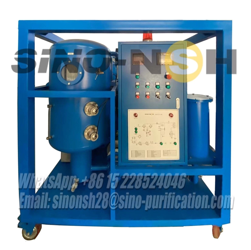 Movable Transformer Oil Purifier Remove Moisture Remove Particles 3000 Liter Per Hour