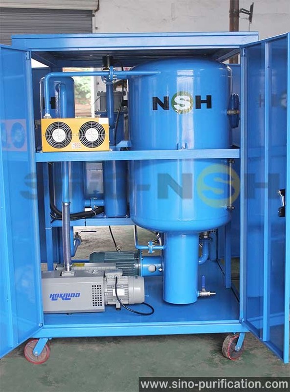 6000L/H 380V Carbon Steel Turbine Oil Purifier with Electric Heating and High Water Degassing Efficiency