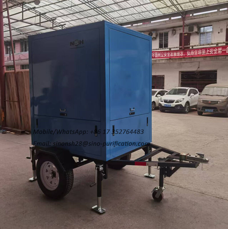 Outdoor Canopy Type Transformer Oil Purifier With Trailer 6000 Liter Per Hour