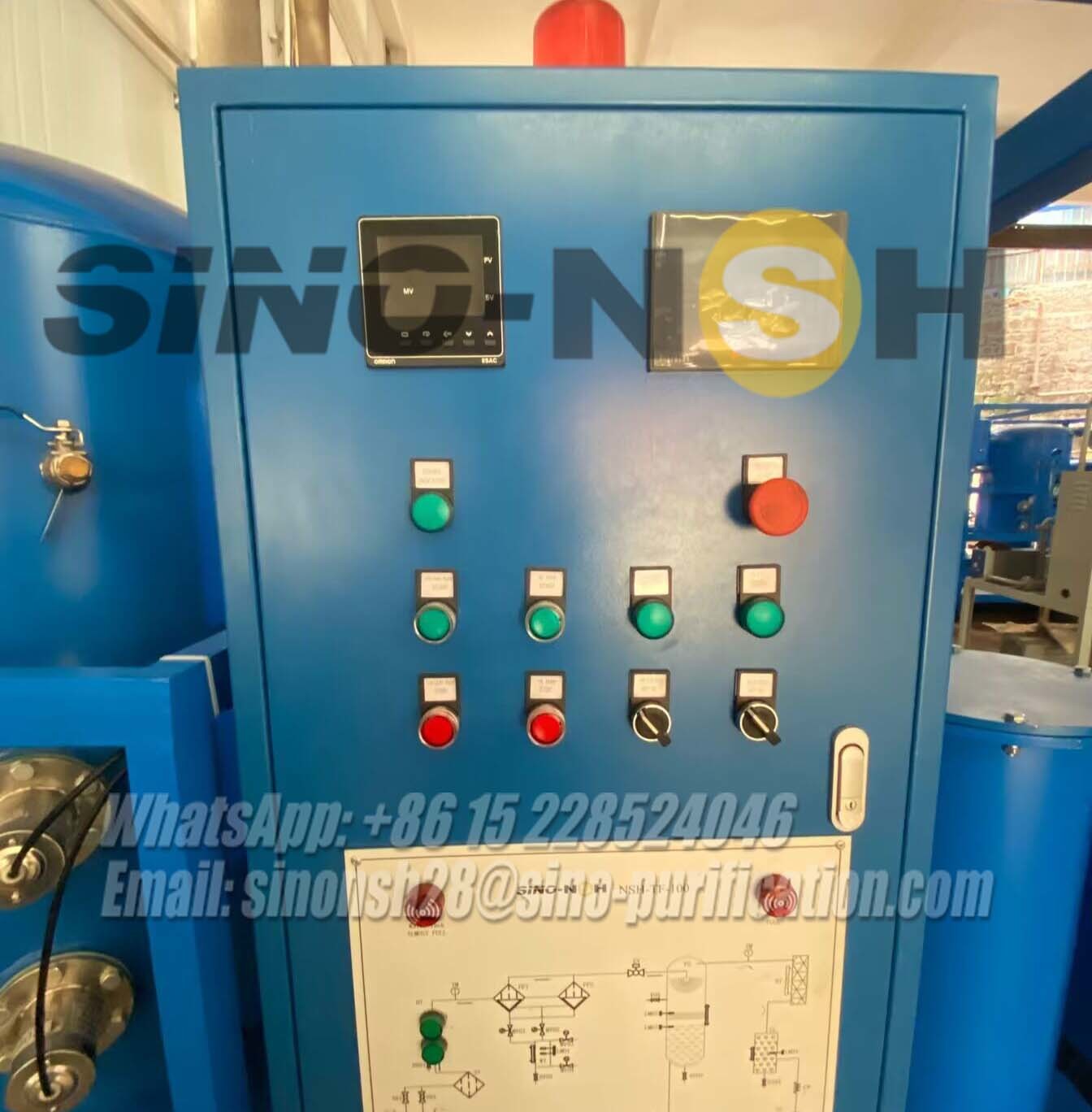 Movable Transformer Oil Purifier Remove Moisture Remove Particles 3000 Liter Per Hour