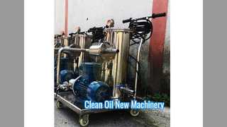 منقي الزيت المحمول زيت هيدروليكي من الفولاذ المقاوم للصدأ